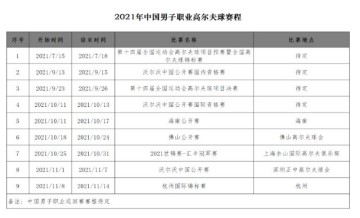 V站-2021中高协赛程：职业赛阴盛阳衰业余赛青少赛众多